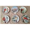 Image 1 : 6 Splendid Decorative Cardinal-Themed Plates