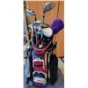 Image 1 : A Excellent Golf Bag With Golf Clubs and Gloves