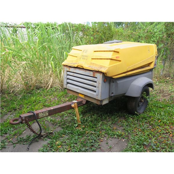 Atlas Copco XAS 185 JD7 TBV Portable Air Compressor (Starts & Runs - See Video)