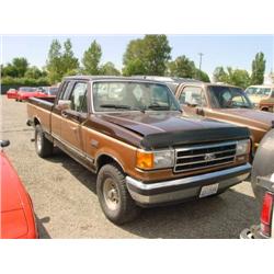 91 FORD F-150 XLT LARIAT 4X4 EXT CAB P/U EXMT.                        