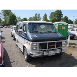 87 GMC VANDURA 2500 CONVERSION VAN EXMT.                              