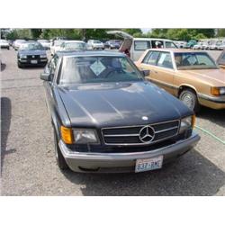 86 MERCEDES 560SEC 2DR EXMT.                                          