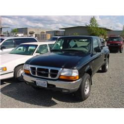 *00 FORD RANGER 4X4 5SPD P/U EXT CAB 093738 A                         