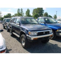 95 TOYOTA 4RUNNER 4X4 5SPD 4DR 168,908 ACTUAL                         