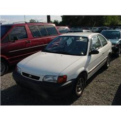 96 TOYOTA TERCEL 2DR 109,082 ACTUAL                                   