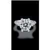 Image 1 : Sparkling 5 Ct VVS1 White F-G Fire Moissanite Ring