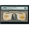 Image 1 : 1922 $10 Gold Certificate PMG 20