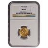 Image 1 : 1902 $2.5 Liberty Quarter Eagle Gold Coin NGC MS62