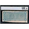Image 2 : 1864 $5 T-69 Confederate PCGS 40
