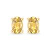 Image 1 : Plated 18KT Yellow Gold 0.86ctw Citrine Earrings