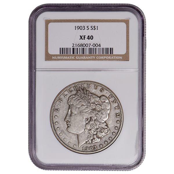 1903-S $1 Morgan Silver Dollar NGC XF40