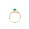 Image 4 : 14KT Yellow Gold 1.10ct Emerald and Diamond Ring