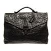 Image 1 : Bottega Veneta Black Veneta Envelope Top Handle Bag