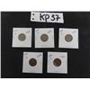Image 1 : 1929 + 1933 /34 /35 /36 Canada Small 1 cent Coins