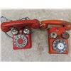 Image 2 : 2 Vintage Tin Toy Phones, Dinky Military Vehicle, Assorted 