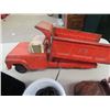 Image 2 : Pressed Tin Dump Truck - NO Back Tires, Pressed Tin Truck Cab, 