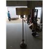 Image 1 : Vintage Brass Floor Lamp with Marble in the Base - With 