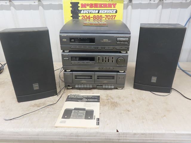 Sharp Compact Disc Stereo Music System Model CMS R300 CDC