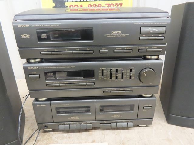 Sharp Compact Disc Stereo Music System Model CMS R300 CDC