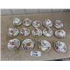 Image 1 : Lot of 14 The Queen's  Beast Queen Anne Cups + Saucers - 