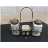 Image 2 : Lancaster England Biscuit Jar + Condiment Set