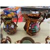 Image 2 : Assorted Lustre Ware - 15 pcs - Mostly Pitchers, a Few Bowls