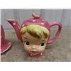 Image 2 : Miss Cutie Pie Tea Pot + Sugar Bowl, Salt + Pepper Shakers