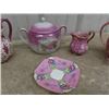 Image 3 : Assorted Pink Colored Porcelain China; Pitchers, Plates, Bowls -