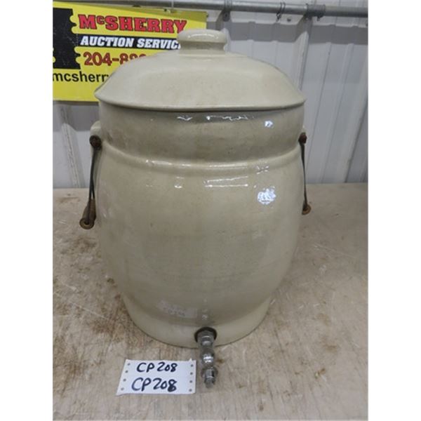 5 Gal Crock Water Dispenser with Lid - Good Handles