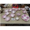 Image 1 : Assorted Pink Luster Ware China ; 4 Cups + Saucers, 5 Plates,