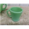 Image 2 : Fire King Jadeite Pitcher, 2 Coffee Mugs, Tea Cup + Saucer,