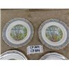 Image 2 : 4 Royal Albert 9 1/4" Silver Birch Plates