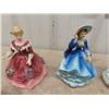 Image 2 : 10 Porcelain China Lady Ornaments- 7 Smaller Are Coal Port-