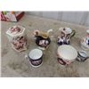 Image 2 : Assorted Porcelain China ; Cream + Sugar, Cups, Jar with Lid, 