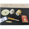 Image 1 : Mickey Mouse Pocket knife, Cup + Saucer, plus more