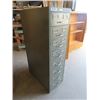 Image 2 : Steel Equipment 8 Drawer Industrial File Cabinet 15" x 28" x 51" 