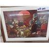 Image 2 : 5 Poker Playing Dog Picture 13" x 17" 