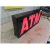 Image 2 : Light Up ATM Sign 12" x 24" with A Switch