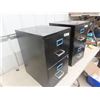Image 2 : 3 Metal Filing Cabinets- 2 Drawer 14" x 18" X 23" 