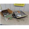 Image 1 : Power Tile Saw + Box of Carpenter Brackets