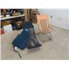 Image 1 : 2 Folding Chair + Back Chair Support