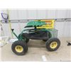 Image 1 : 4 Wheel Garden Cart with Swivel Stool