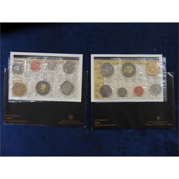 2005, 2006 Uncirculated Coin Sets