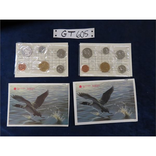 1989, 1990 Uncirculated Coin Sets