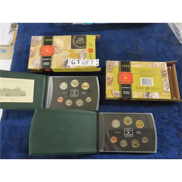 1998, 1999  7 Coin Specimen Sets