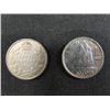 Image 2 : (7) Canada 10 Cent Silver Coins