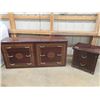 Image 1 : 6 Drawer Dresser 17" x 30" x 63" & 2 Drawer Night Stand 