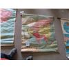 Image 3 : 3 Roll Up School House Maps; Empire South America, Empire Asia, 