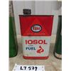 Image 3 : Shell 4 L Camper Fluid Tin, Esso Iosol Fuel 32 oz Tin, Sur-go 