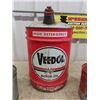 Image 2 : Veedol 5 Gal Oil Pail with Spout, 2 Galvanized 2 Gal? Gas Cans - 